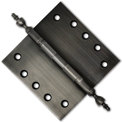5x5 Inch Solid Brass Ball Bearing Door Hinge - Pewter Finsbury Hardware Ball Bearing Hinges
