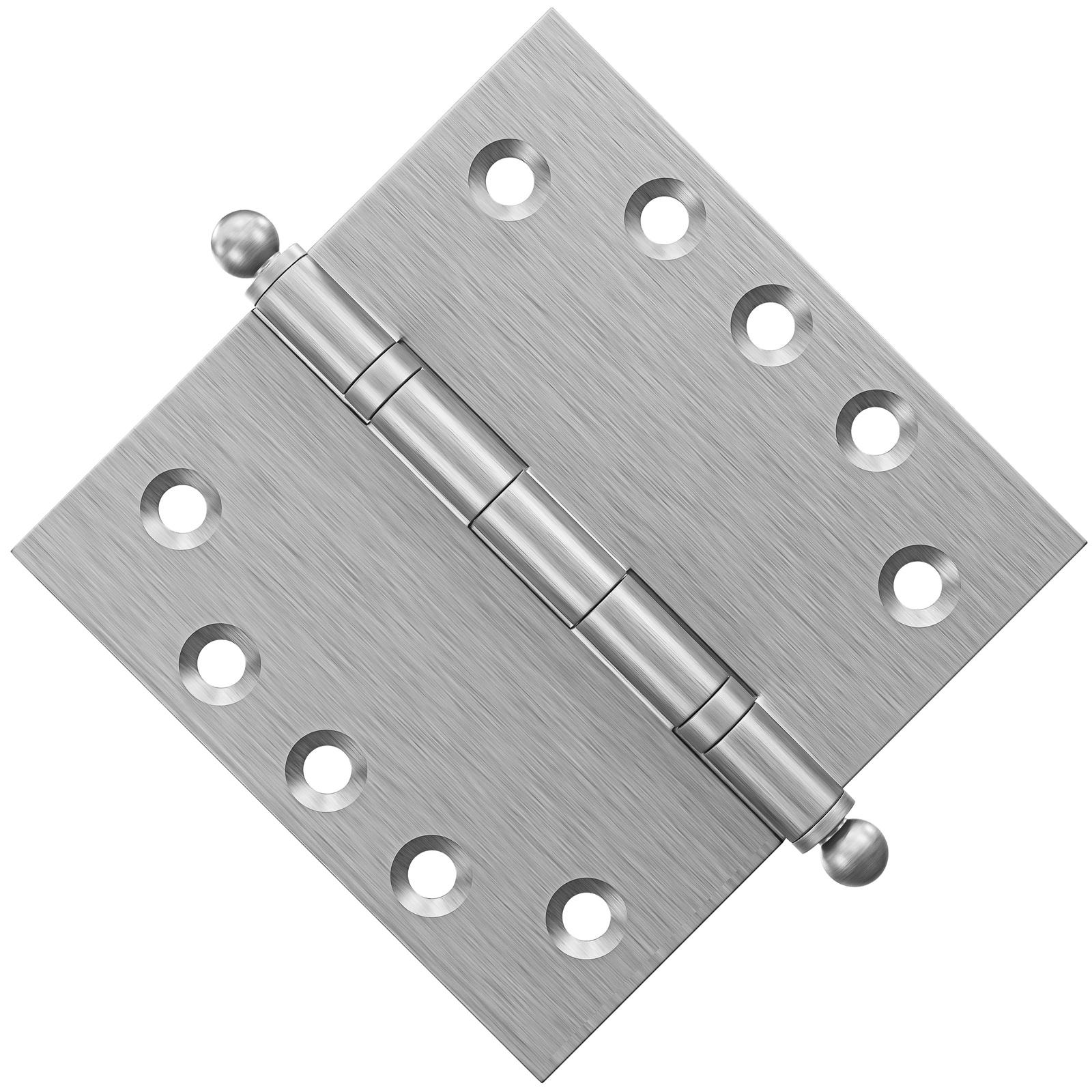 5x5 Inch Solid Brass Ball Bearing Door Hinge - Satin Nickel Finsbury Hardware Ball Bearing Hinges