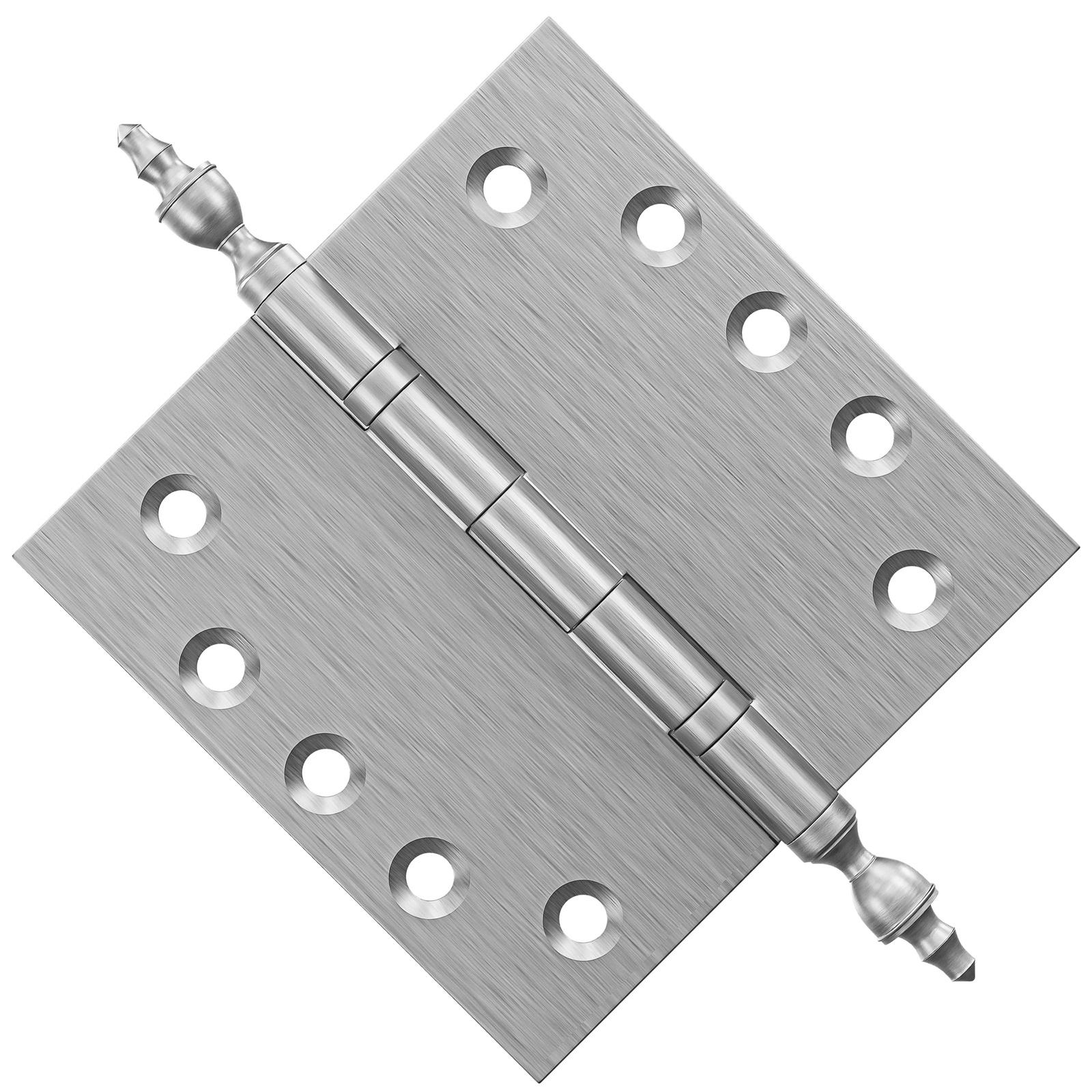 5x5 Inch Solid Brass Ball Bearing Door Hinge - Satin Nickel Finsbury Hardware Ball Bearing Hinges