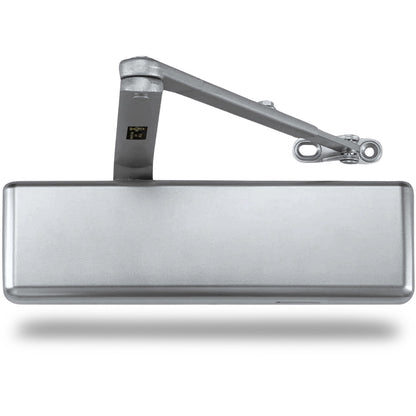 Extra Heavy Duty Commercial Door Closer Cast Iron - Aluminum Finish Finsbury Hardware Hardware
