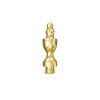 Solid Brass Decorative Tips - Polished Brass Finsbury Hardware Ball Bearing Hinges