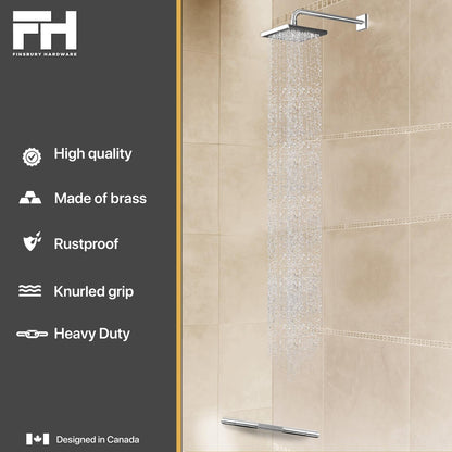 Hotel Style Shower Bar Footrest - Chrome Finish Finsbury Hardware Hardware