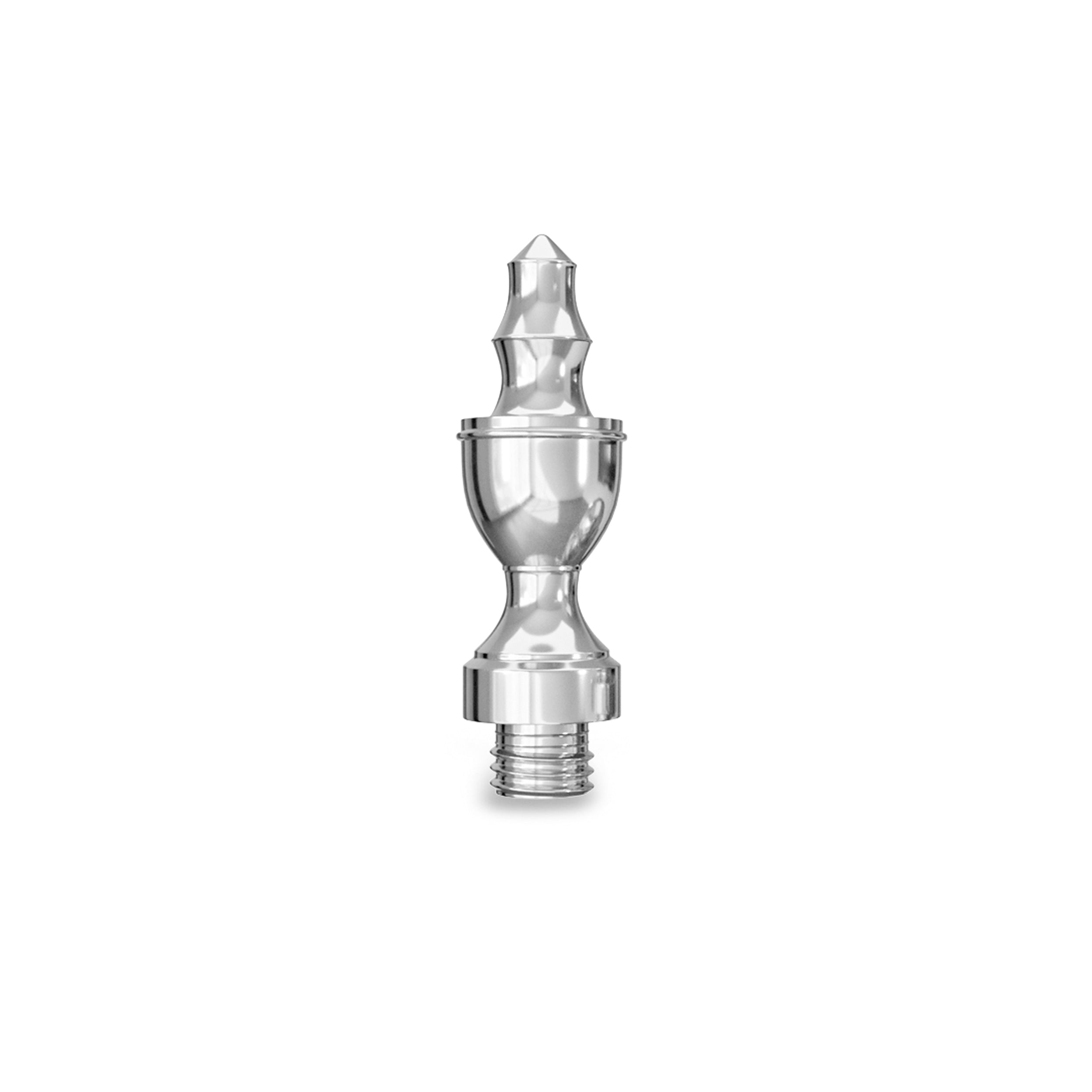 Solid Brass Decorative Tips - Polished Chrome Finsbury Hardware Ball Bearing Hinges