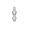 Solid Brass Decorative Tips - Polished Chrome Finsbury Hardware Ball Bearing Hinges