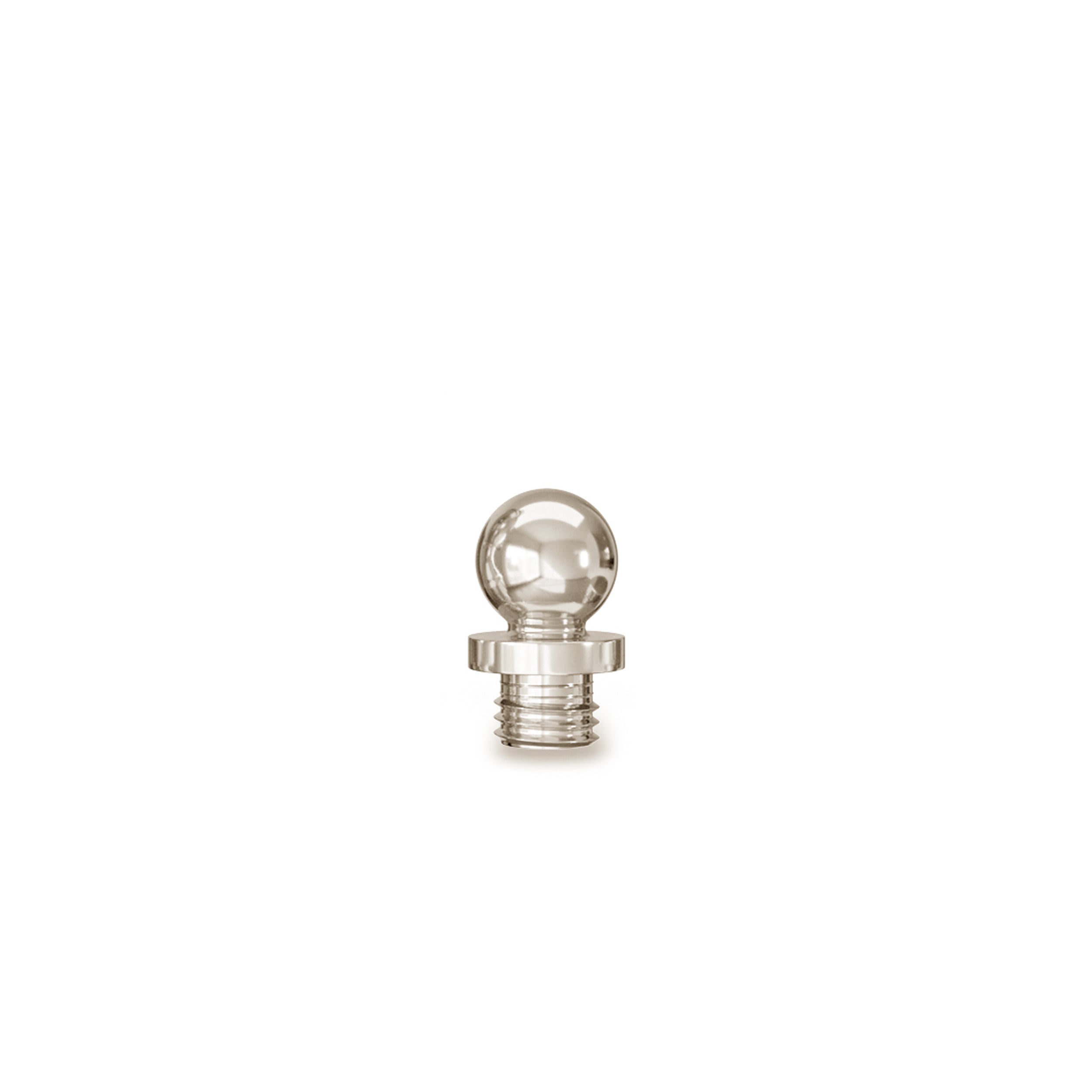 Solid Brass Decorative Tips - Polished Nickel Finsbury Hardware Ball Bearing Hinges