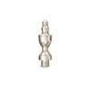 Solid Brass Decorative Tips - Polished Nickel Finsbury Hardware Ball Bearing Hinges