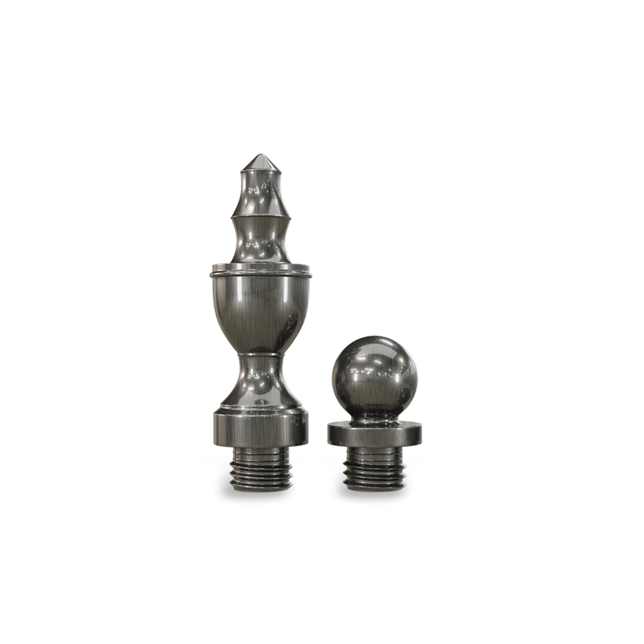 Solid Brass Decorative Tips - Pewter Finsbury Hardware Ball Bearing Hinges