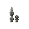 Solid Brass Decorative Tips - Pewter Finsbury Hardware Ball Bearing Hinges