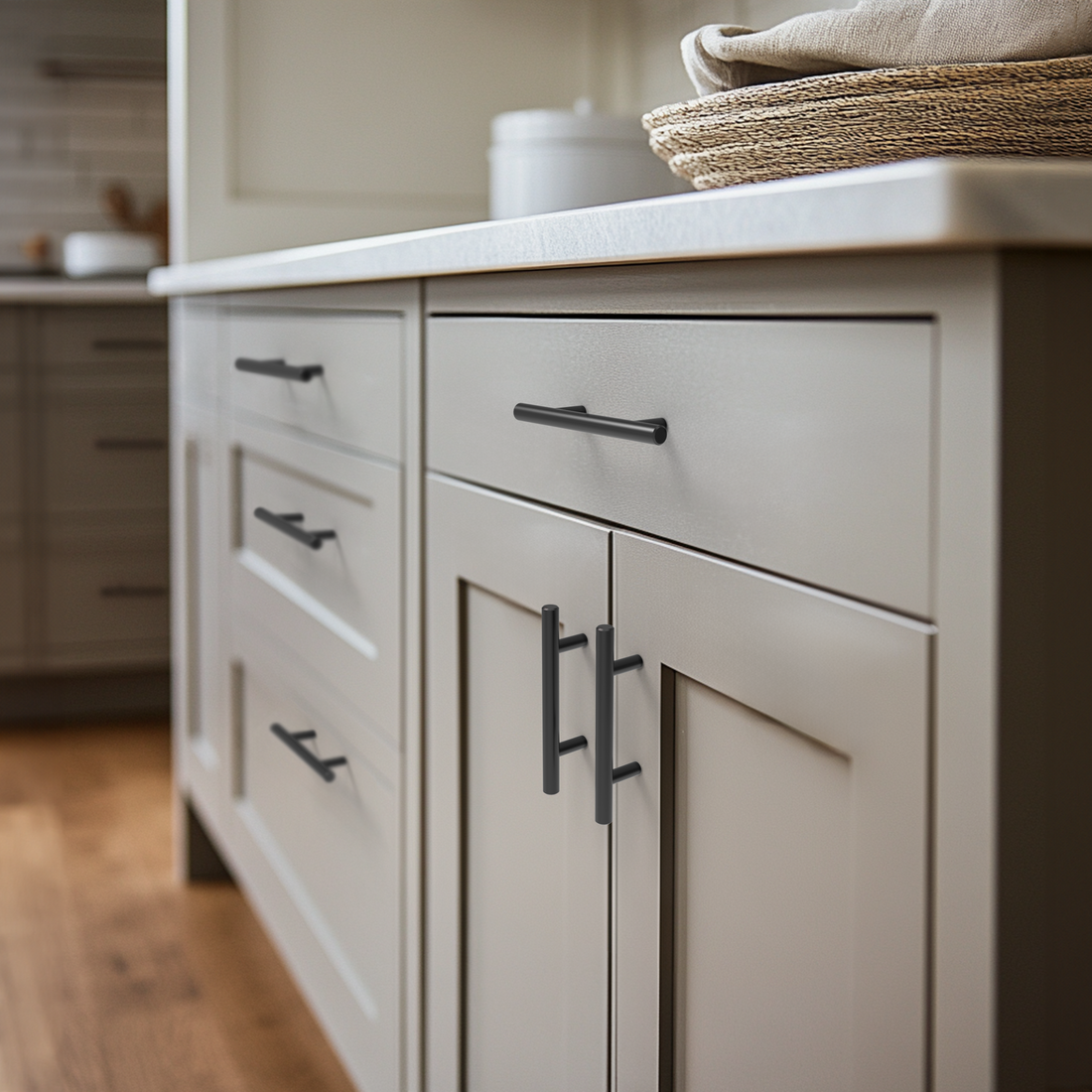 Steel Bar Pull Cabinet Handles HESTIA HARDWARE