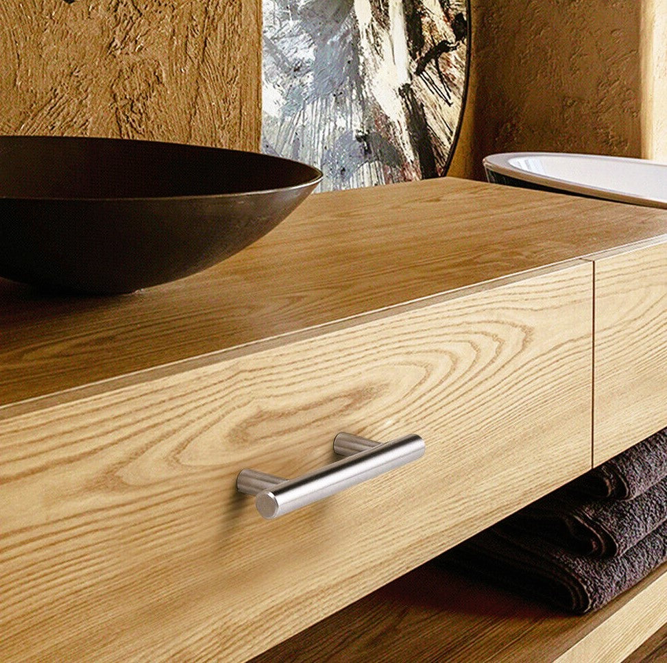 Steel Bar Pull Cabinet Handles HESTIA HARDWARE