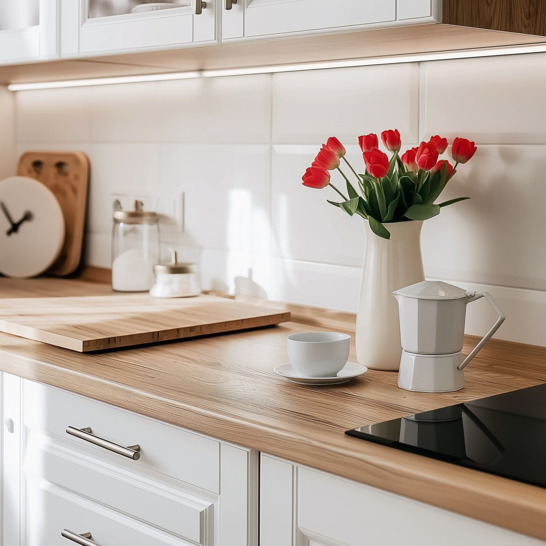 Steel Bar Pull Cabinet Handles HESTIA HARDWARE