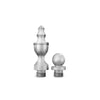 Solid Brass Decorative Tips - Satin Nickel Finsbury Hardware Ball Bearing Hinges