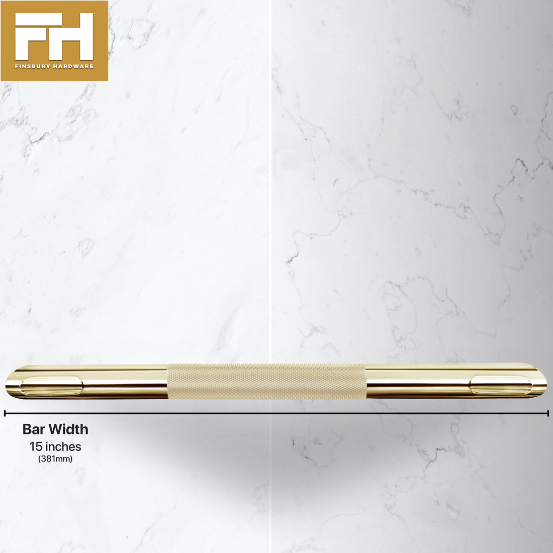 Hotel Style Shower Bar Footrest - Polished Brass Finish Finsbury Hardware Hardware