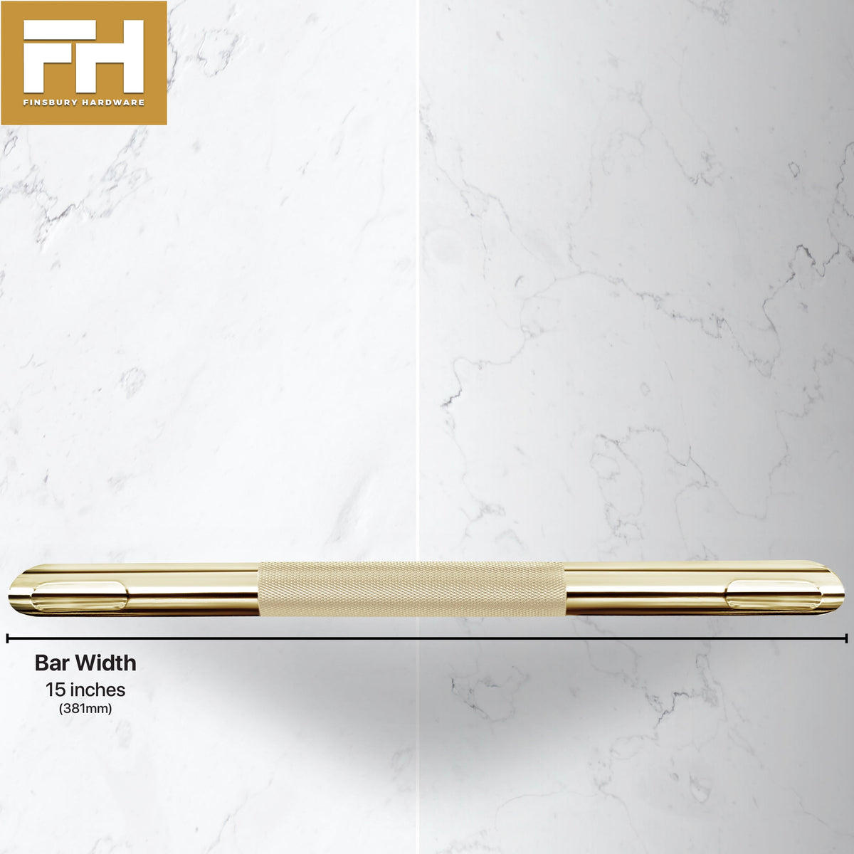 Hotel Style Shower Bar Footrest - Polished Brass Finish Finsbury Hardware Hardware
