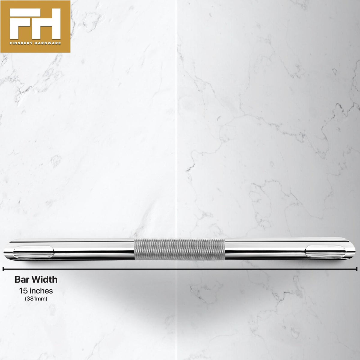 Hotel Style Shower Bar Footrest - Chrome Finish Finsbury Hardware Hardware