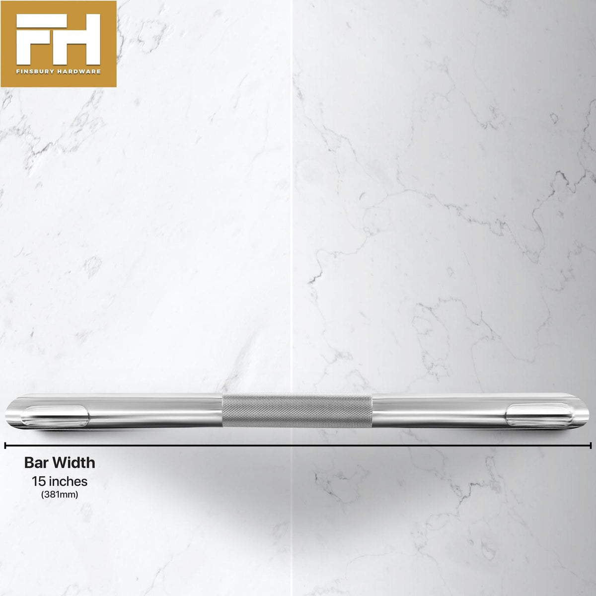 Hotel Style Shower Bar Footrest - Satin Nickel Finish Finsbury Hardware Hardware