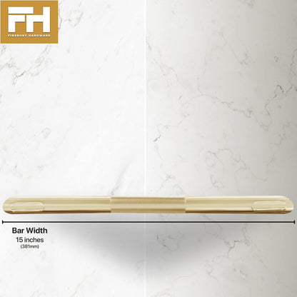 Hotel Style Shower Bar Footrest - Satin Brass Finish Finsbury Hardware Hardware