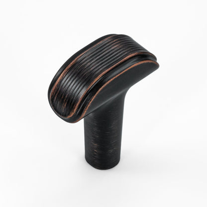 Embossed T-Bar Knurled Cabinet Knobs HESTIA HARDWARE