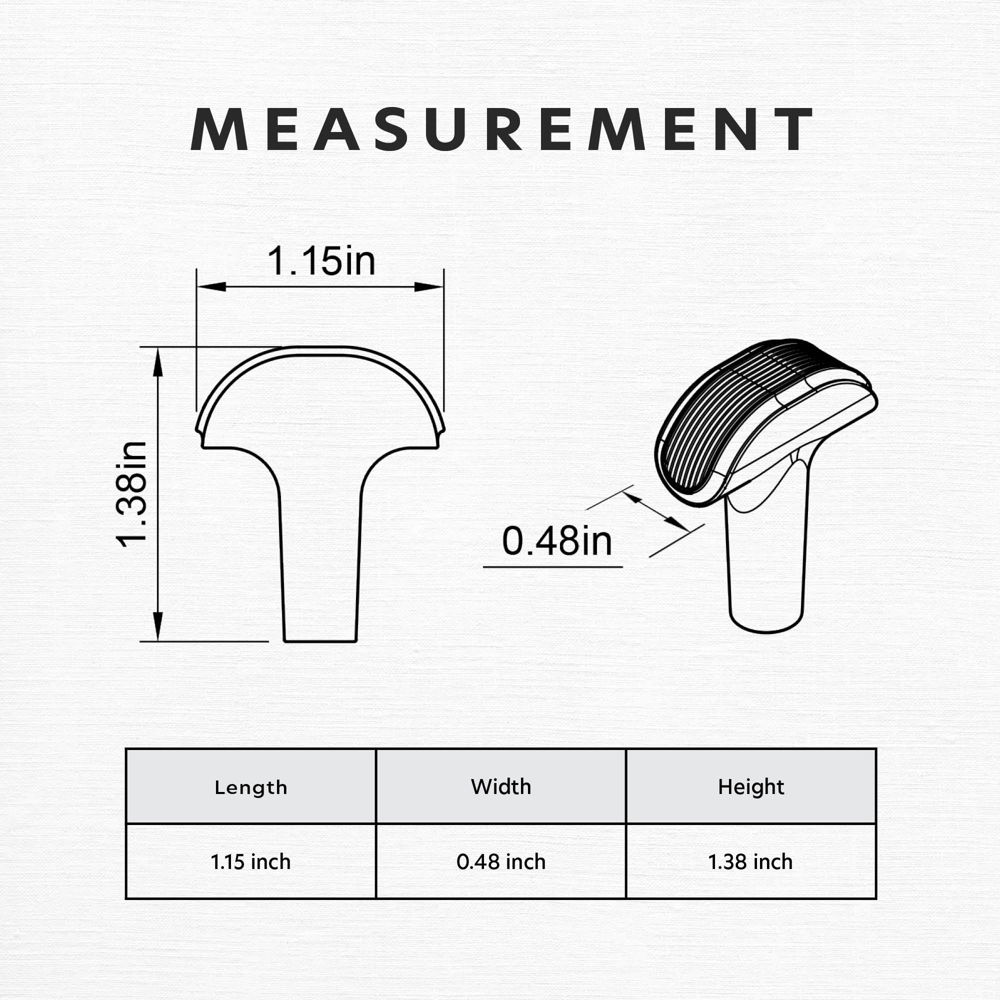 Embossed T-Bar Knurled Cabinet Knobs