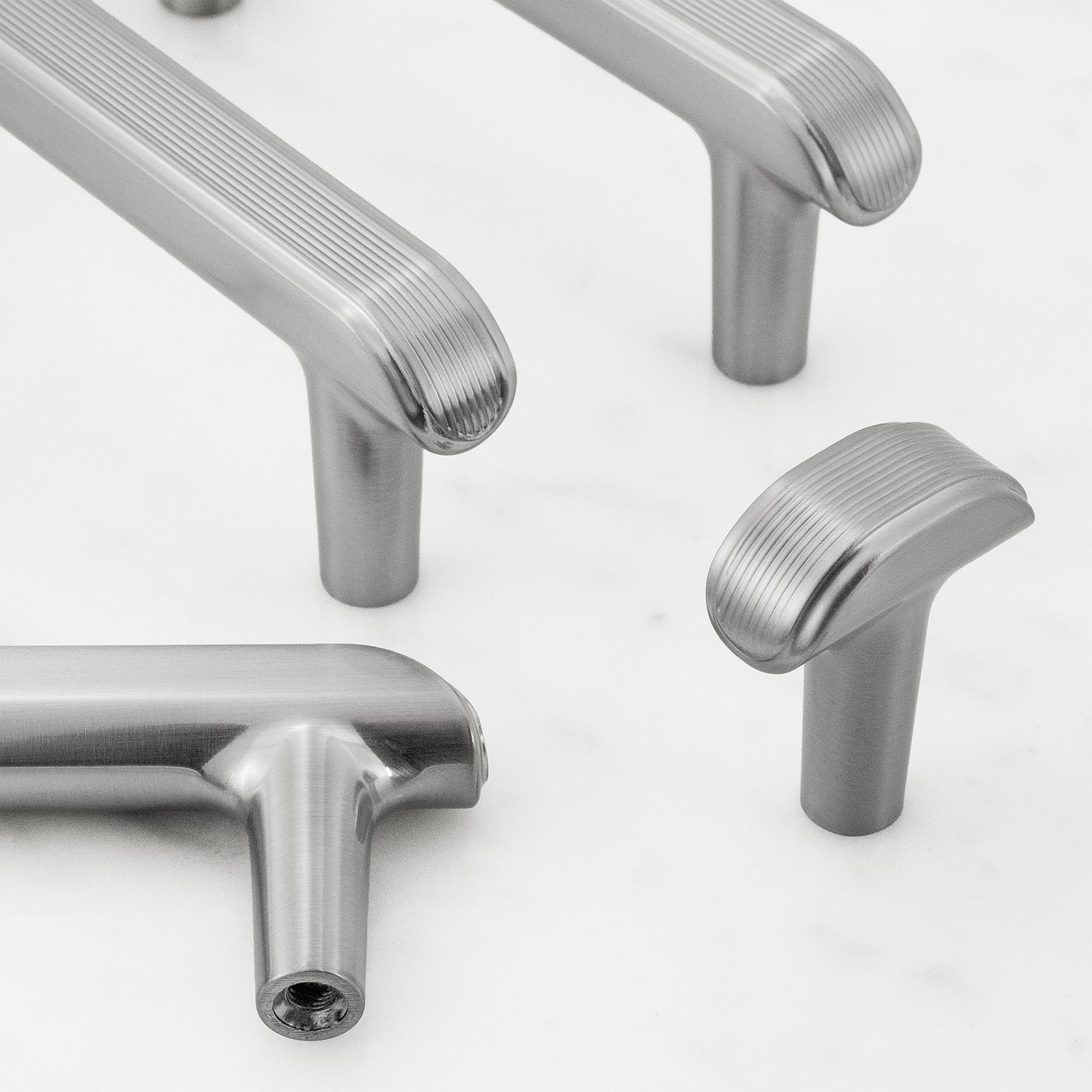 Embossed T-Bar Knurled Cabinet Knobs HESTIA HARDWARE