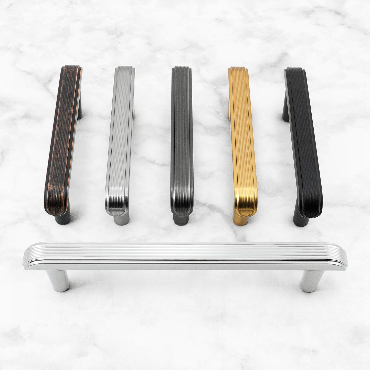 Modern Embossed Luxury Cabinet Handles HESTIA HARDWARE