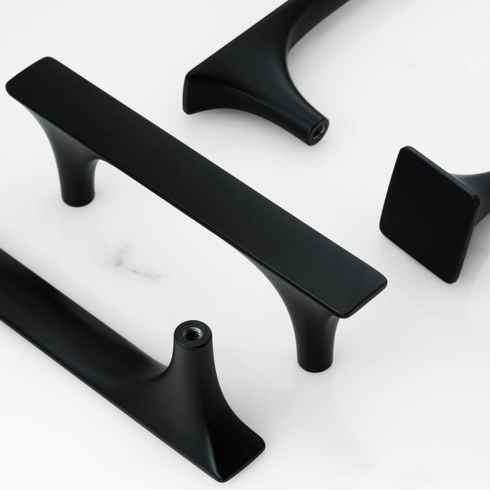 Modern Flat Square Cabinet Knobs