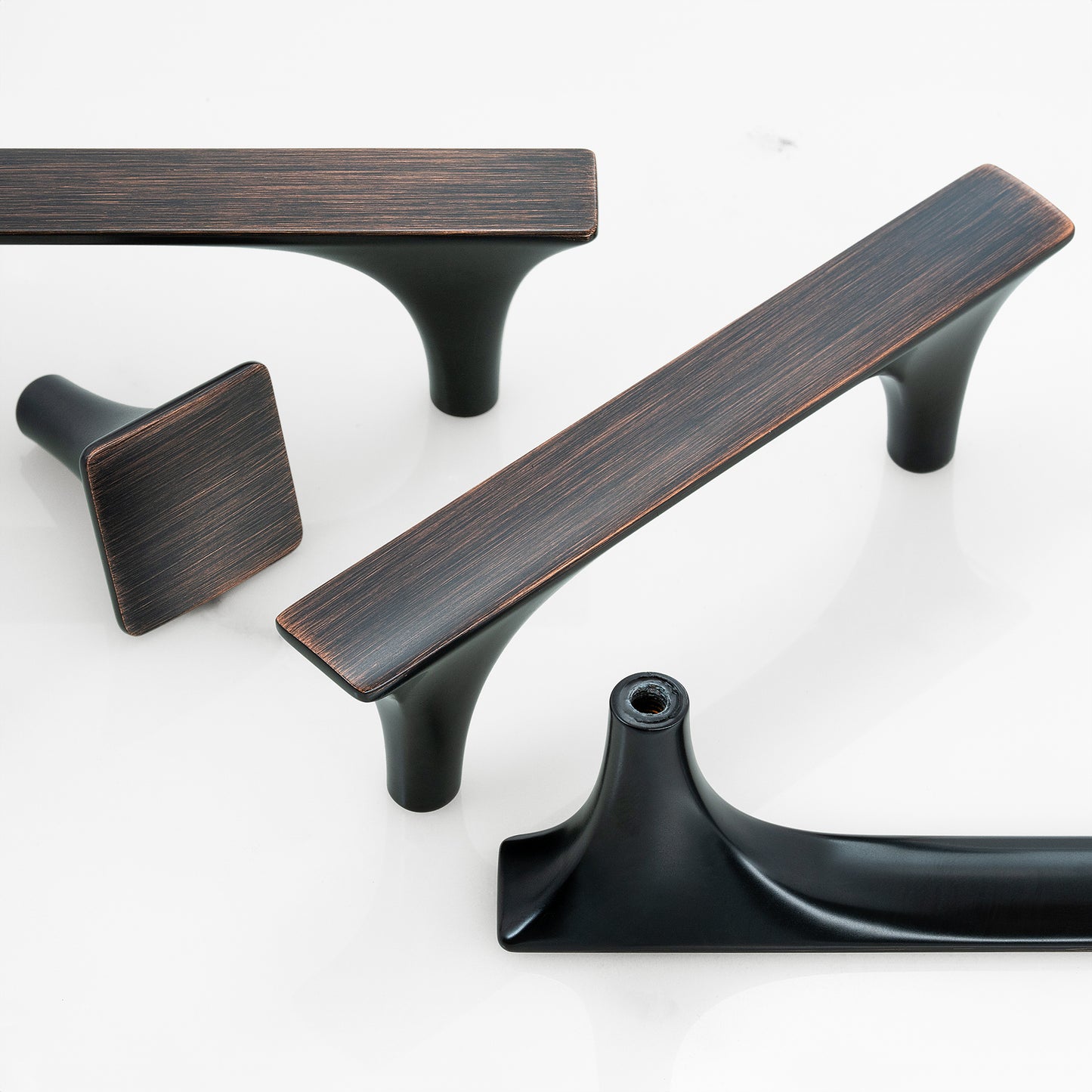 Modern Flat Square Cabinet Knobs HESTIA HARDWARE