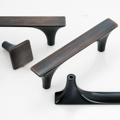 Modern Flat Square Cabinet Knobs HESTIA HARDWARE