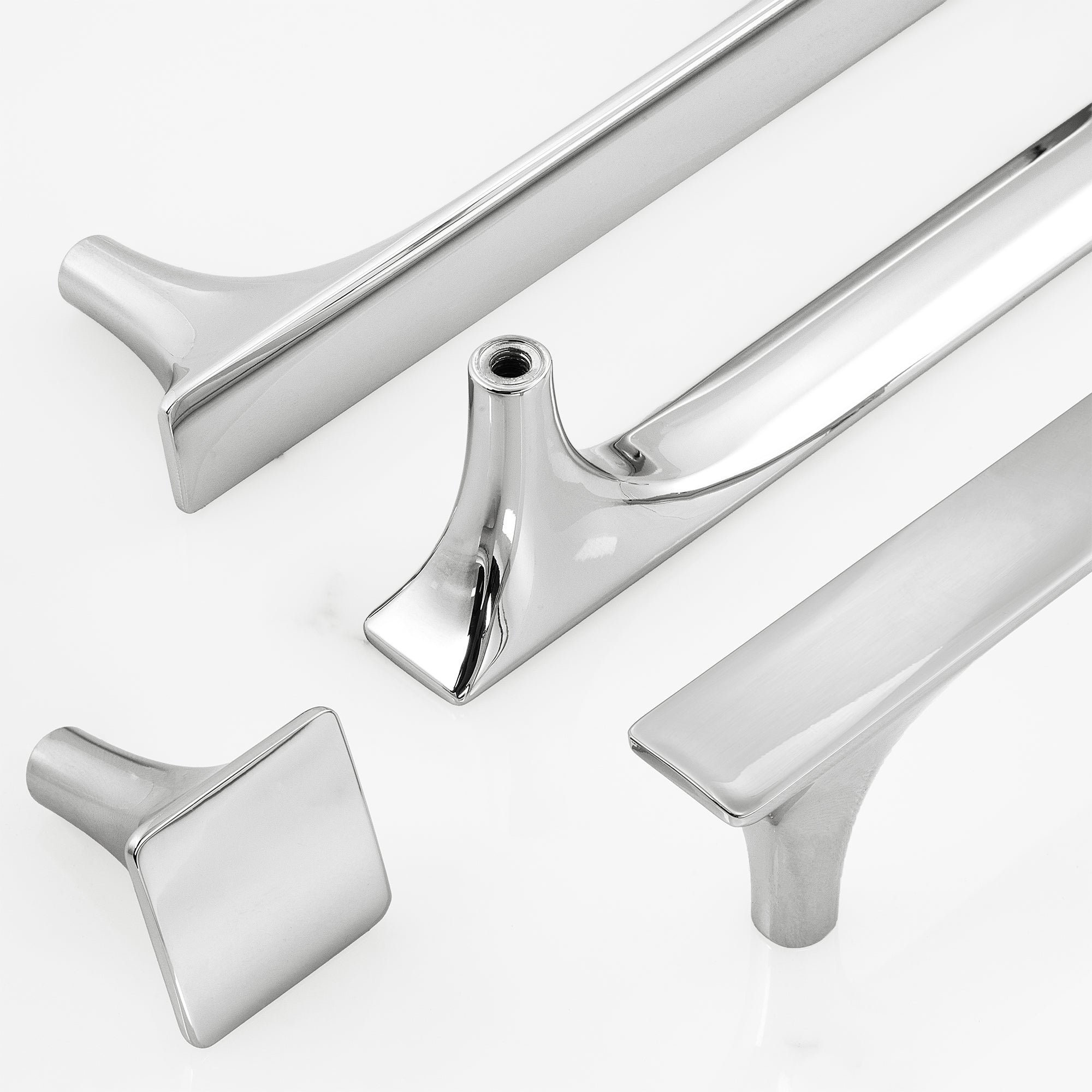 Modern Flat Square Cabinet Knobs