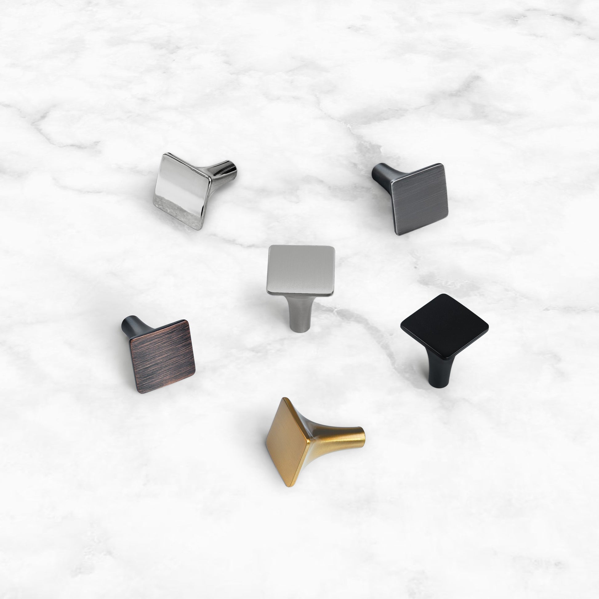Modern Flat Square Cabinet Knobs HESTIA HARDWARE
