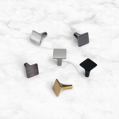 Modern Flat Square Cabinet Knobs HESTIA HARDWARE