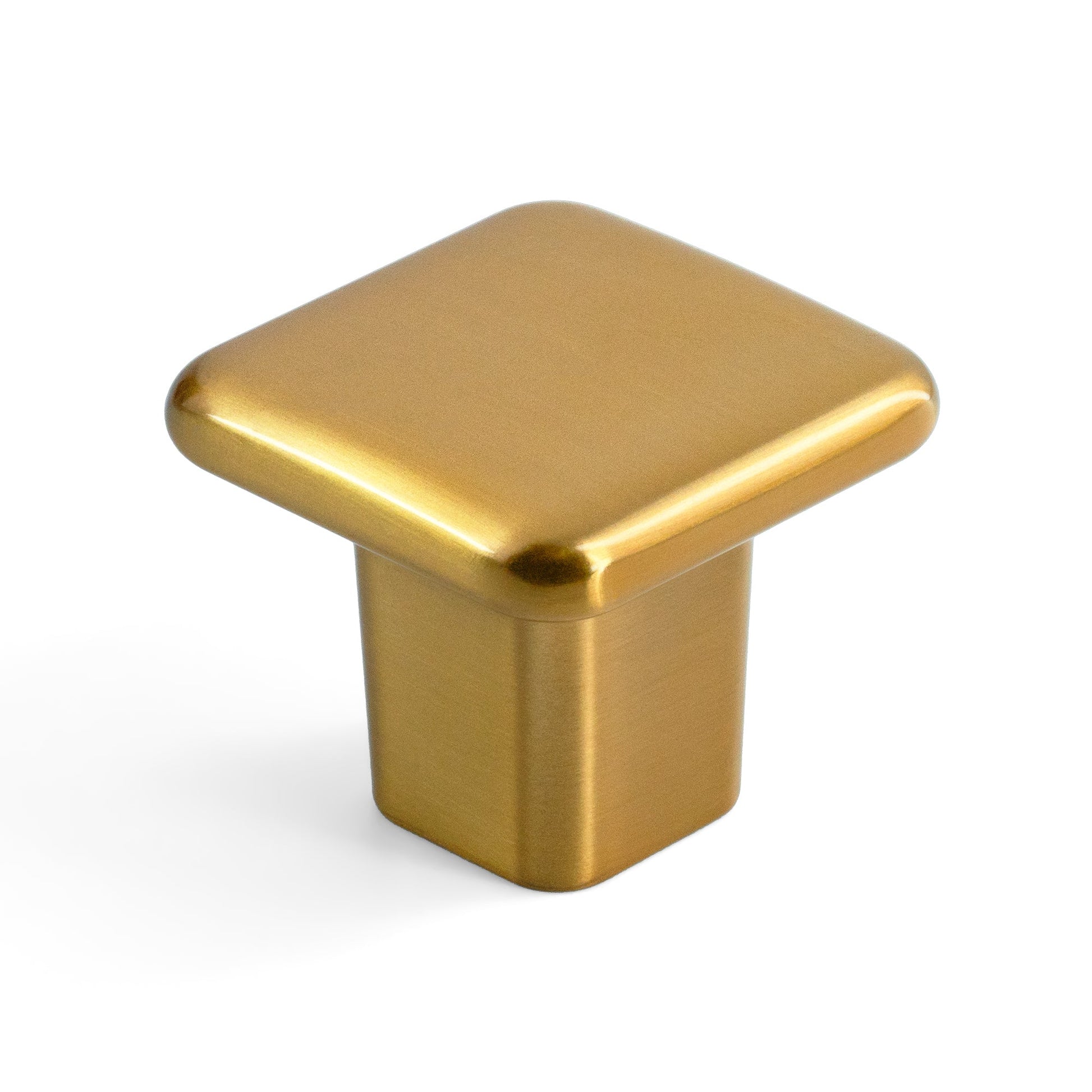 Modern Curved Edge Square Drawer Knobs HESTIA HARDWARE