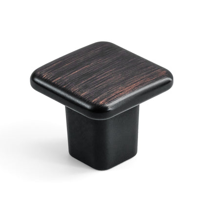 Modern Curved Edge Square Drawer Knobs HESTIA HARDWARE