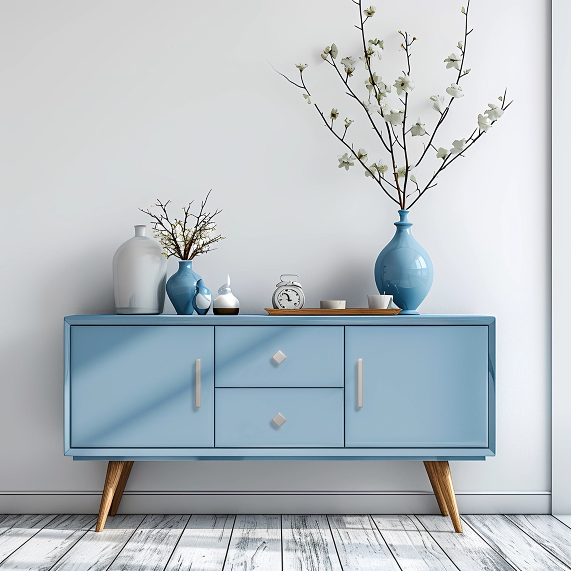 Modern Curved Edge Square Drawer Knobs