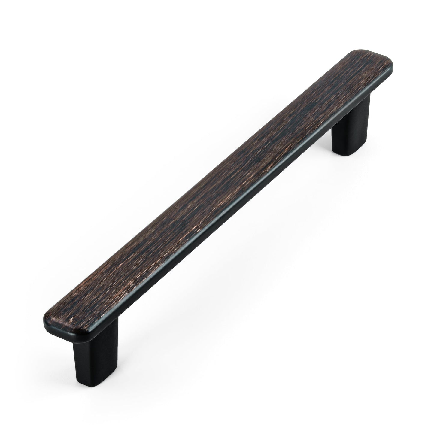 Modern Curved Edge Flat Bar Pull HESTIA HARDWARE