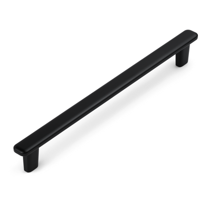 Modern Curved Edge Flat Bar Pull HESTIA HARDWARE