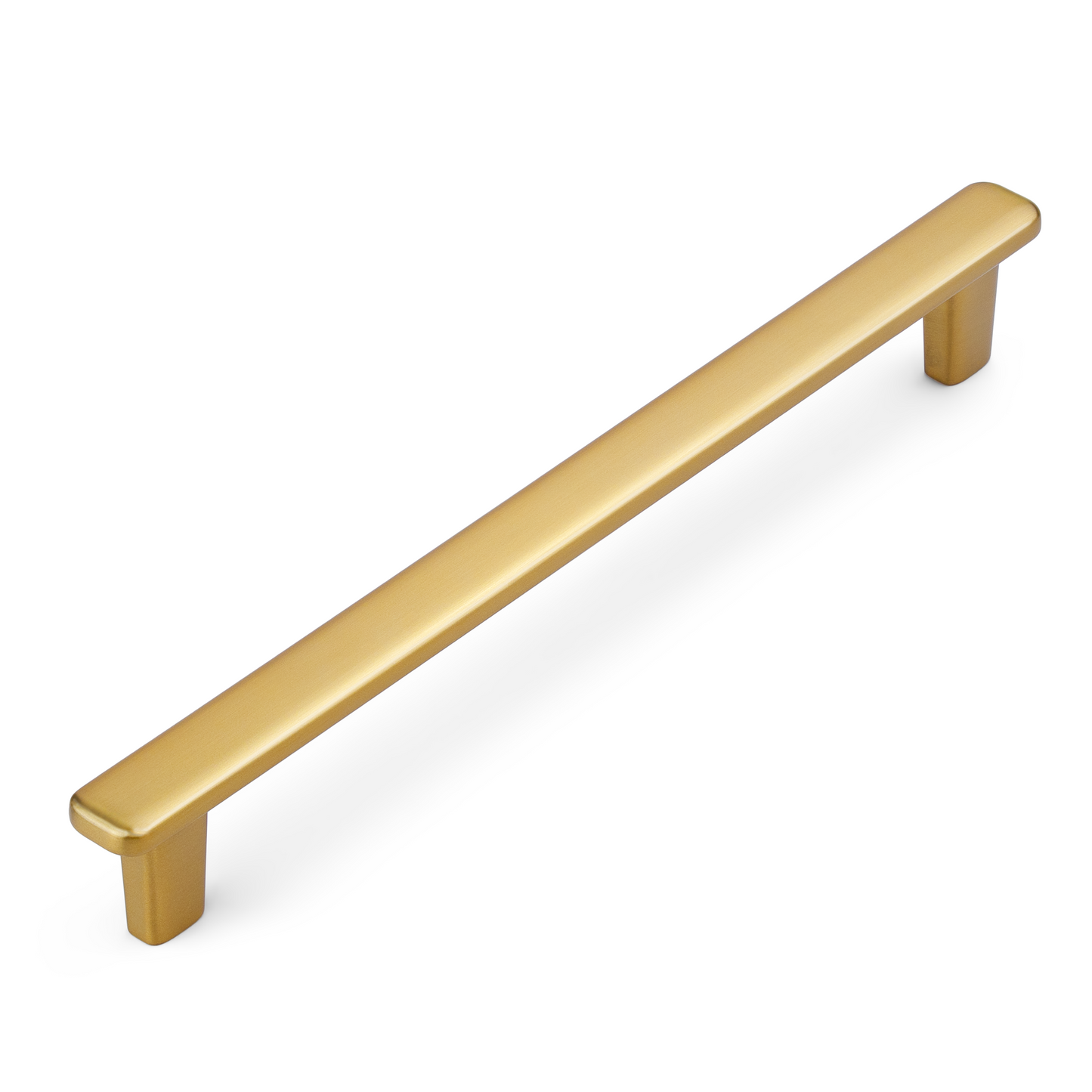 Modern Curved Edge Flat Bar Pull HESTIA HARDWARE