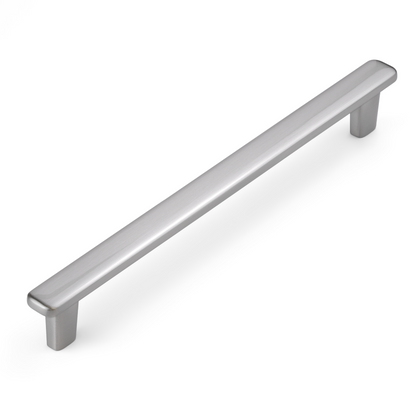 Modern Curved Edge Flat Bar Pull HESTIA HARDWARE