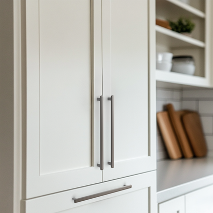Modern Curved Edge Flat Bar Pull HESTIA HARDWARE