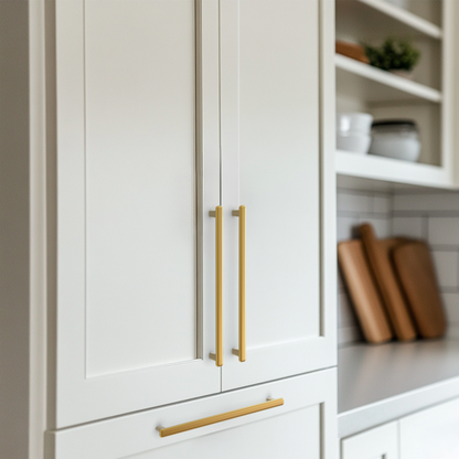 Modern Curved Edge Flat Bar Pull HESTIA HARDWARE