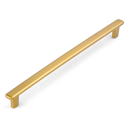 Modern Curved Edge Flat Bar Pull HESTIA HARDWARE