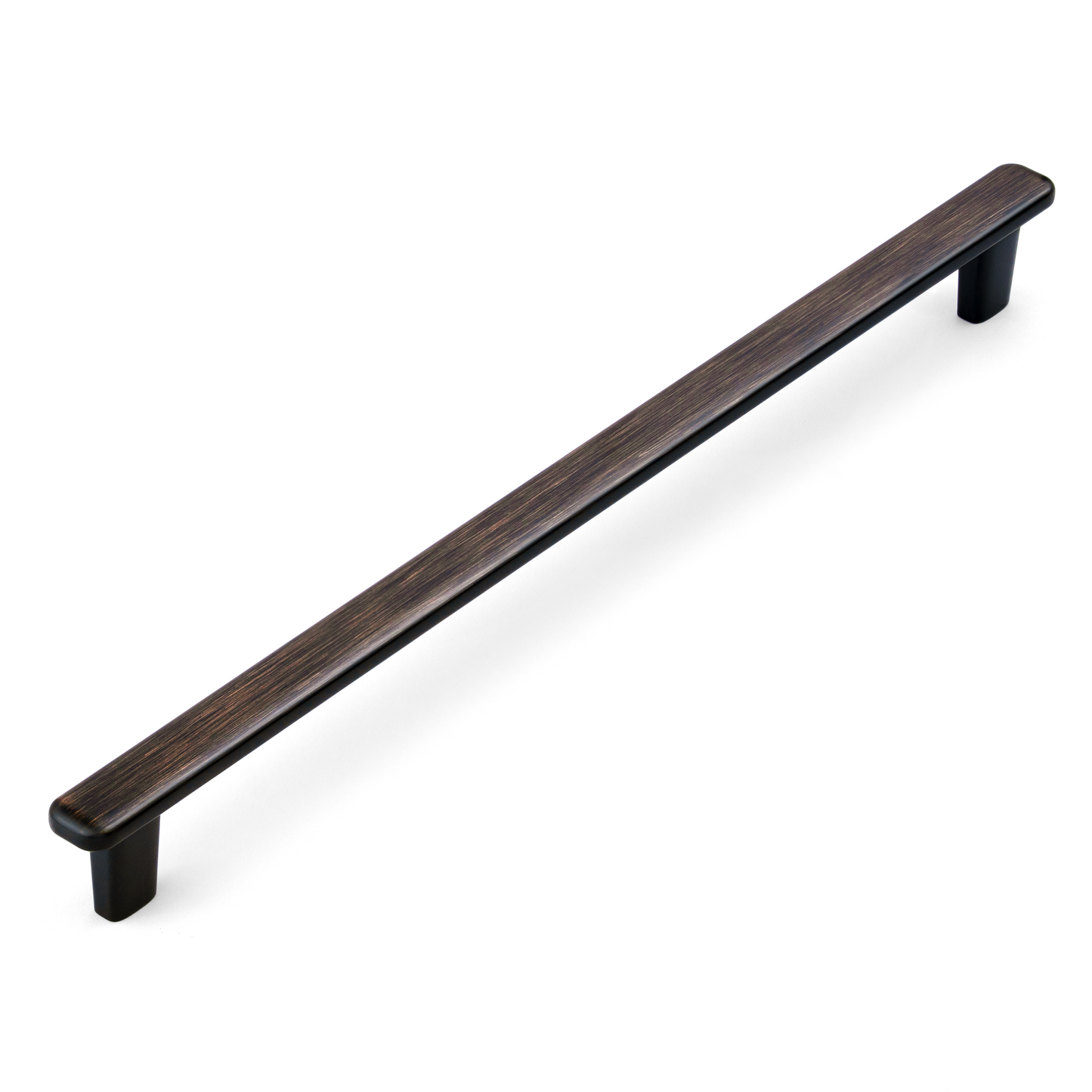 Modern Curved Edge Flat Bar Pull HESTIA HARDWARE