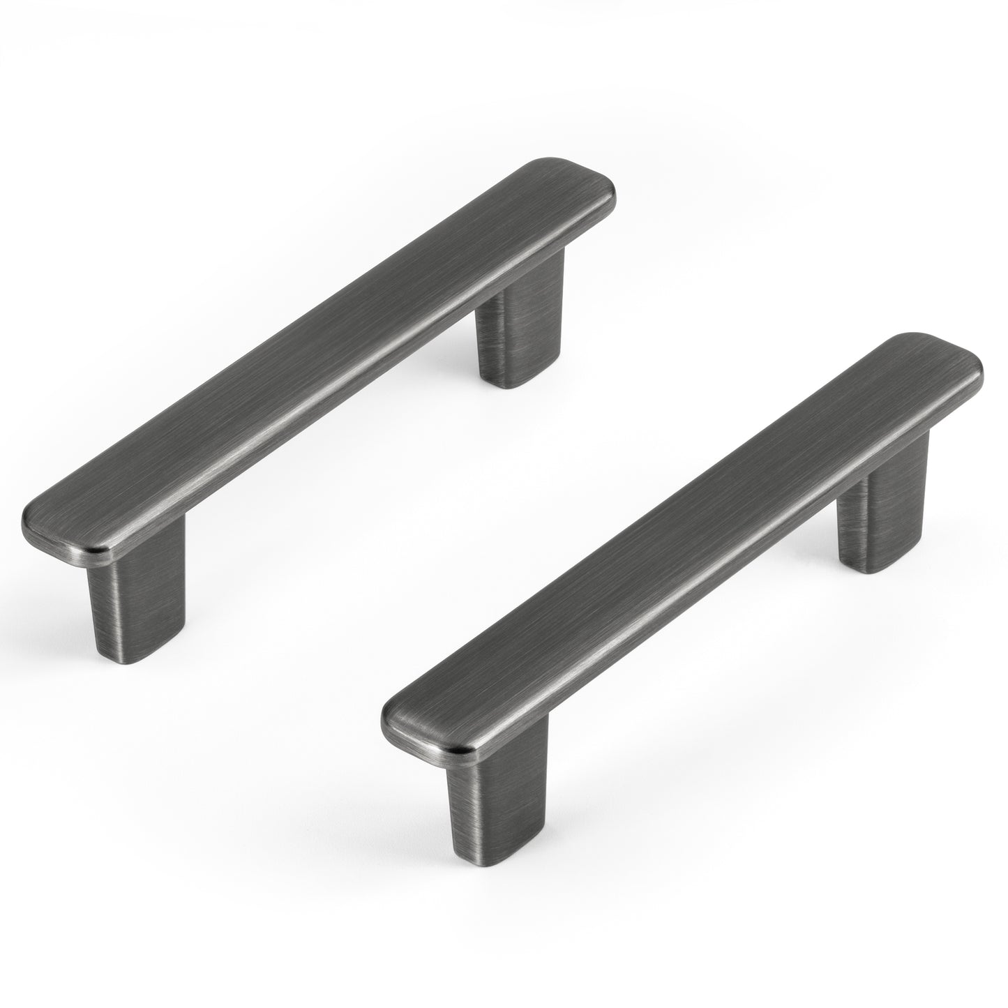 Modern Curved Edge Flat Bar Pull HESTIA HARDWARE