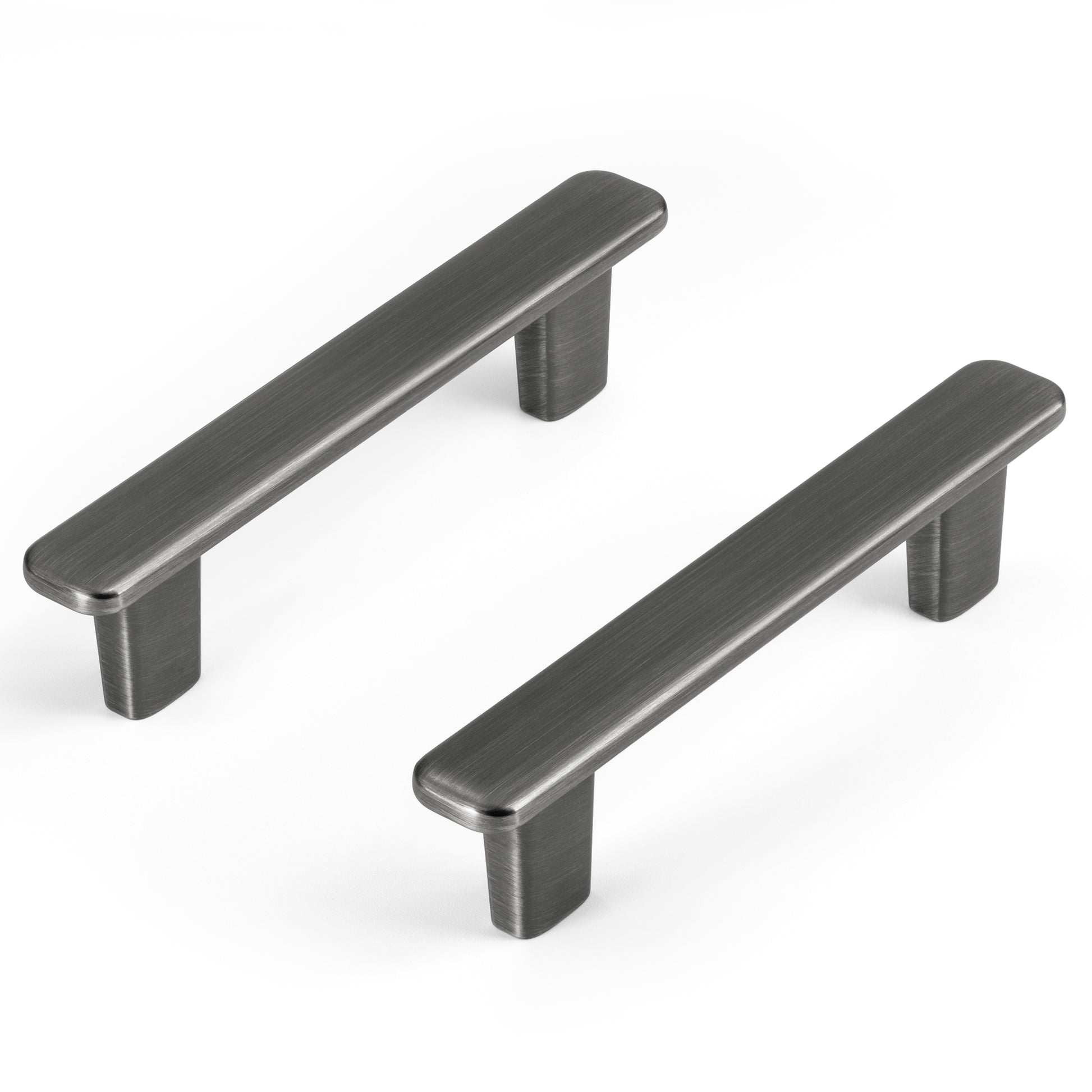 Modern Curved Edge Flat Bar Pull HESTIA HARDWARE
