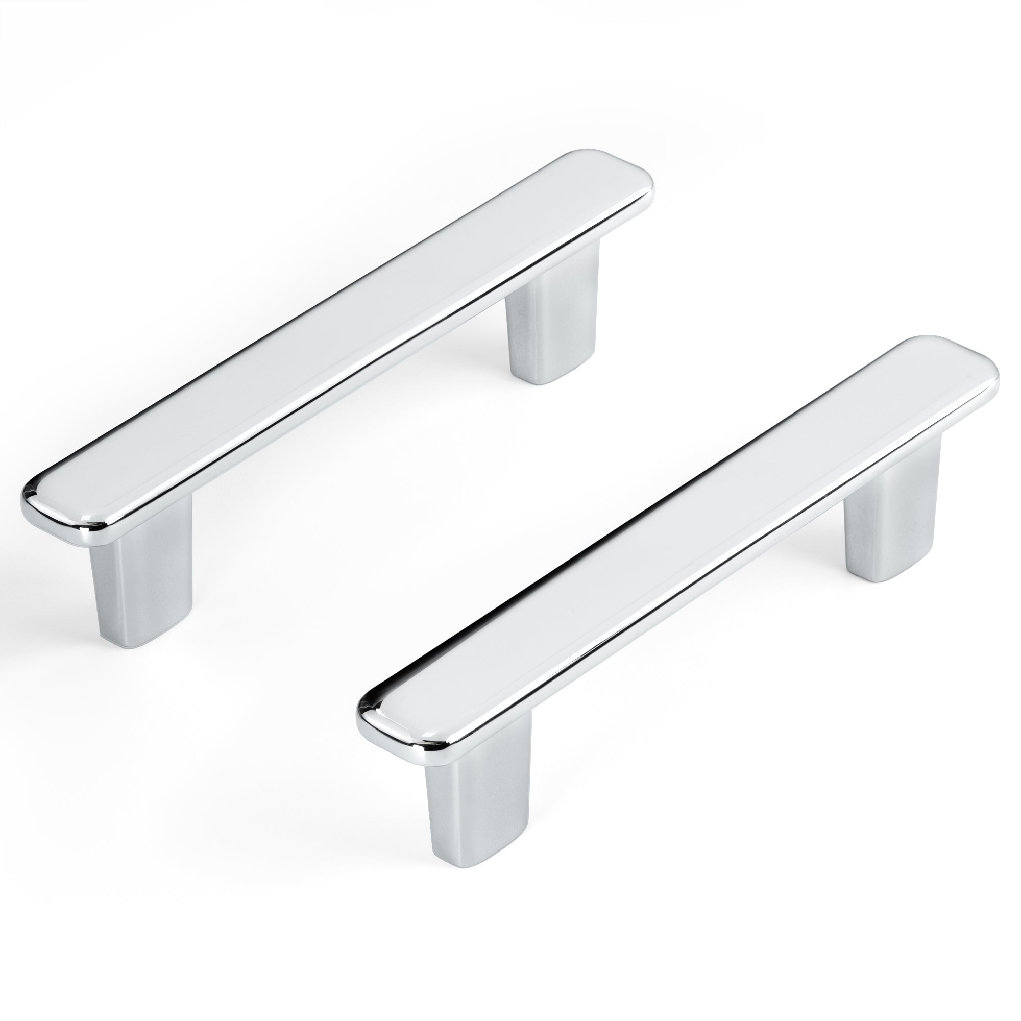 Modern Curved Edge Flat Bar Pull