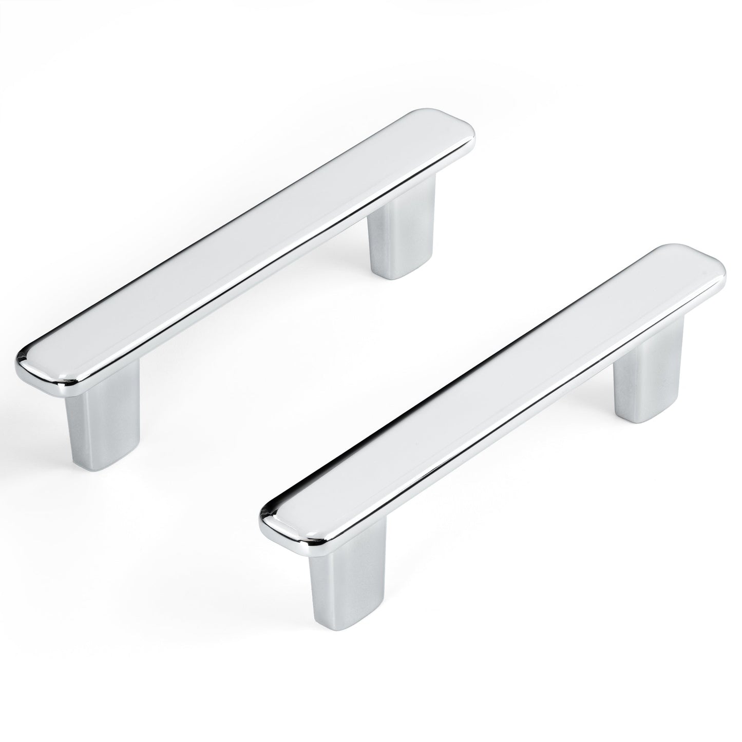 Modern Curved Edge Flat Bar Pull HESTIA HARDWARE