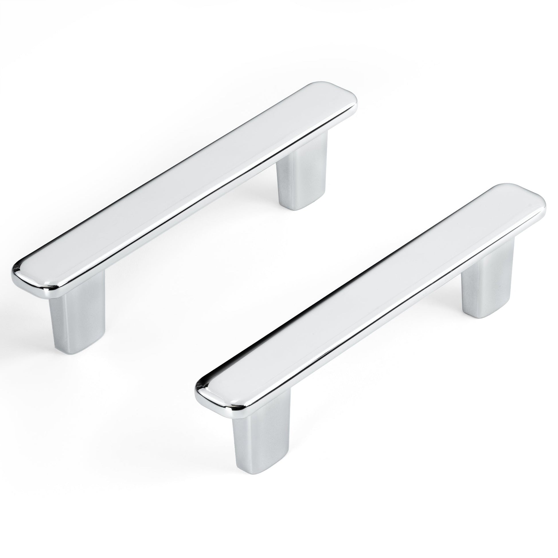 Modern Curved Edge Flat Bar Pull HESTIA HARDWARE