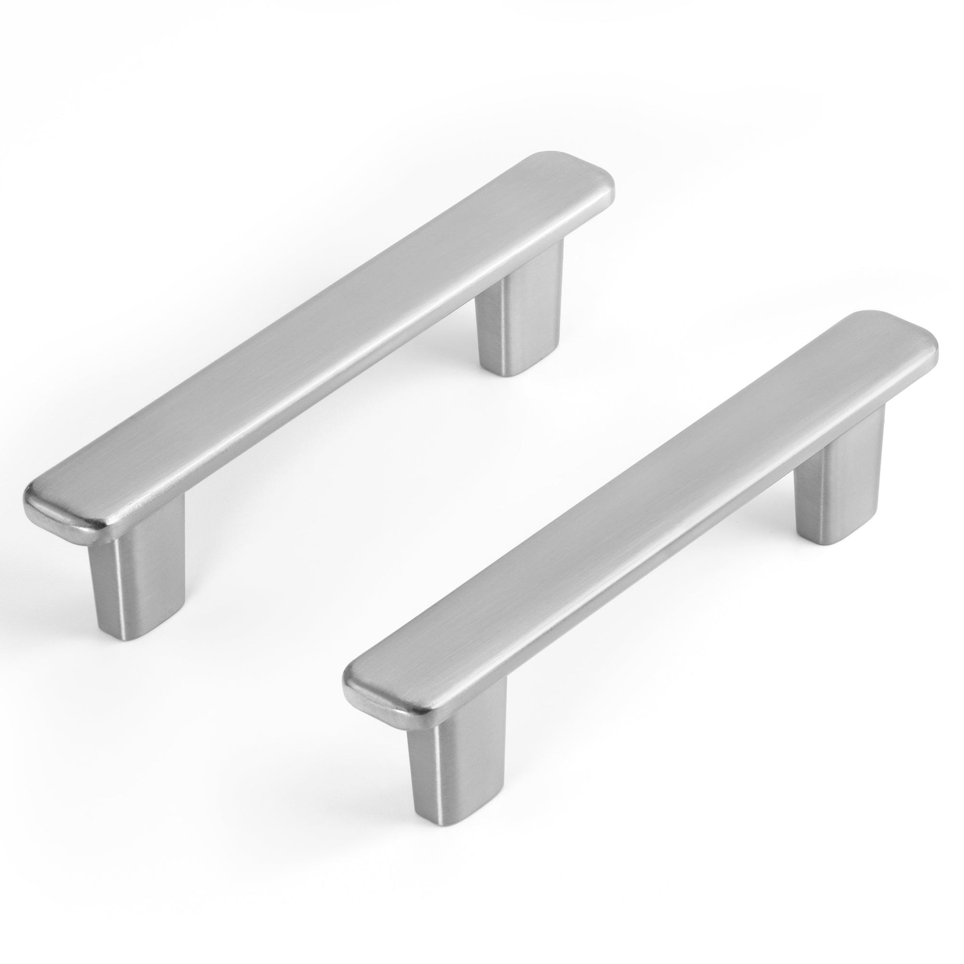 Modern Curved Edge Flat Bar Pull HESTIA HARDWARE