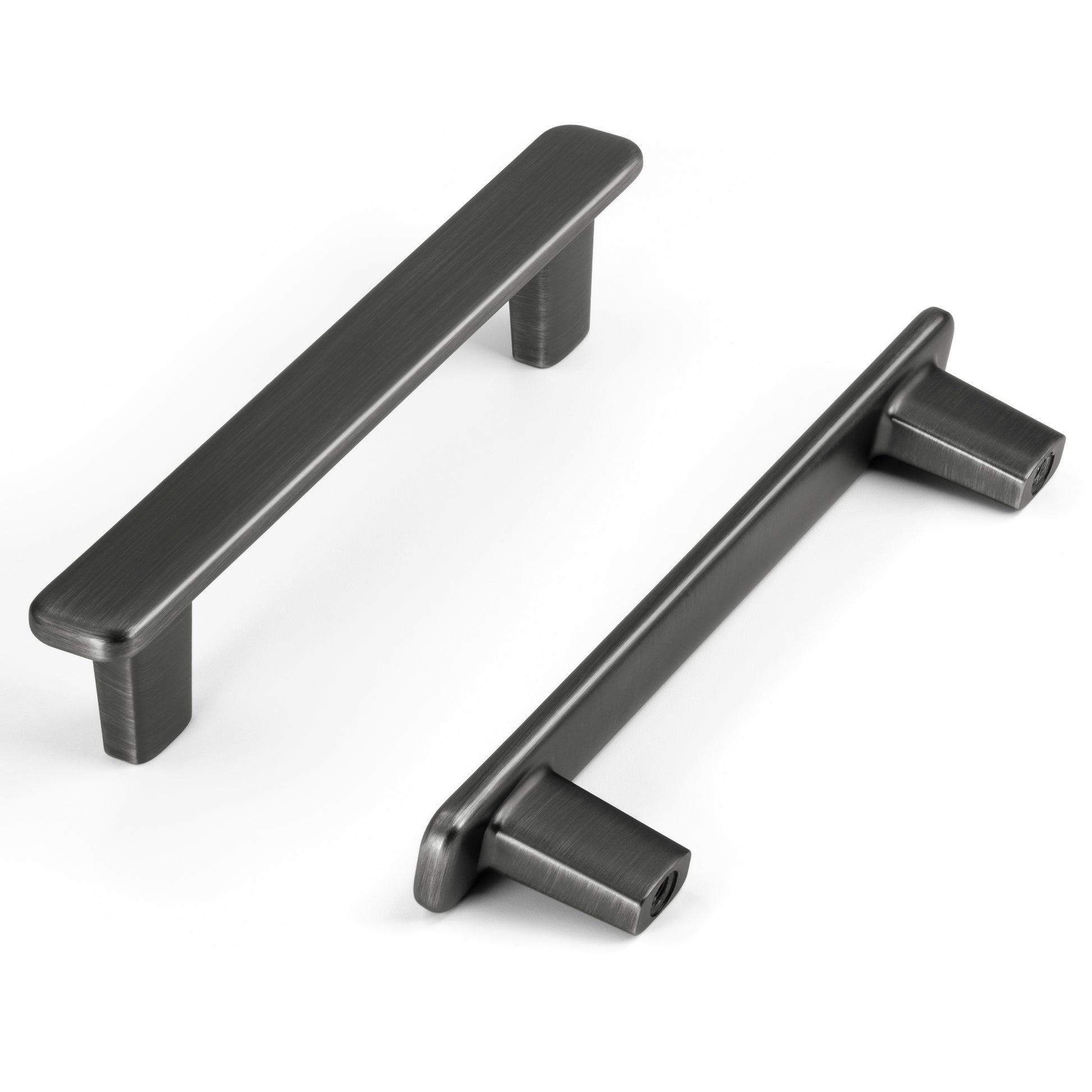 Modern Curved Edge Flat Bar Pull HESTIA HARDWARE