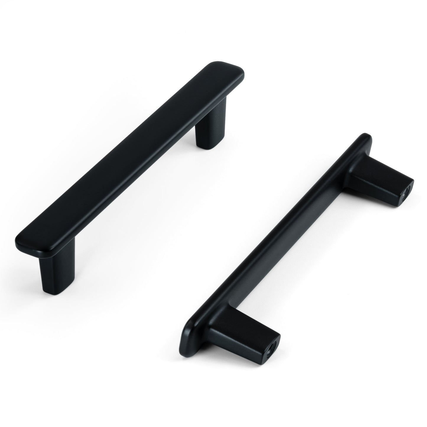 Modern Curved Edge Flat Bar Pull HESTIA HARDWARE